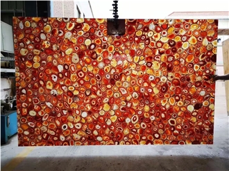 Red Agate Gemstone Wall Panels