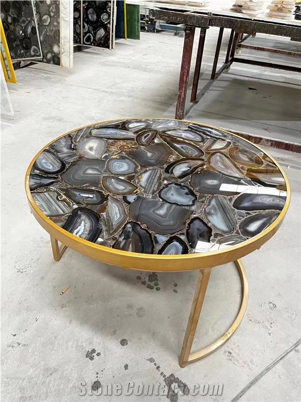 Uruguay Agate Gemstone Table Tops