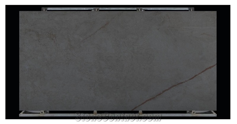 Dark Grey Marble Look Sintered Stone Slabs