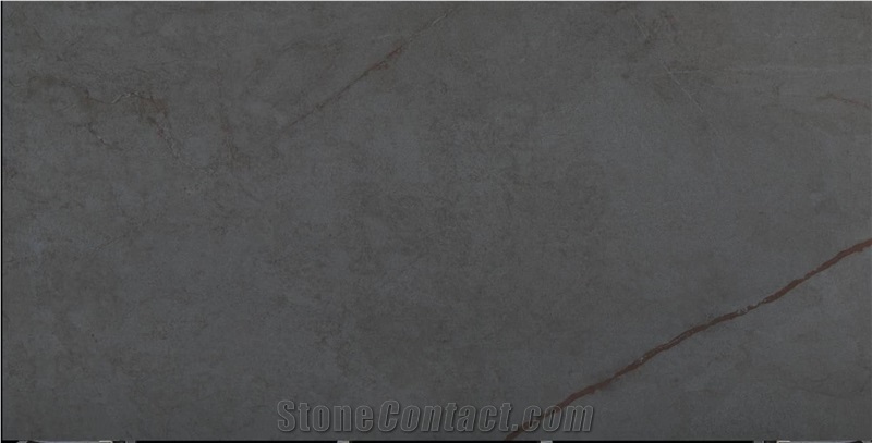 Dark Grey Marble Look Sintered Stone Slabs