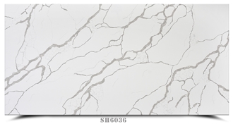 Zero Silica Calacatta White Artificial Quartz Slabs