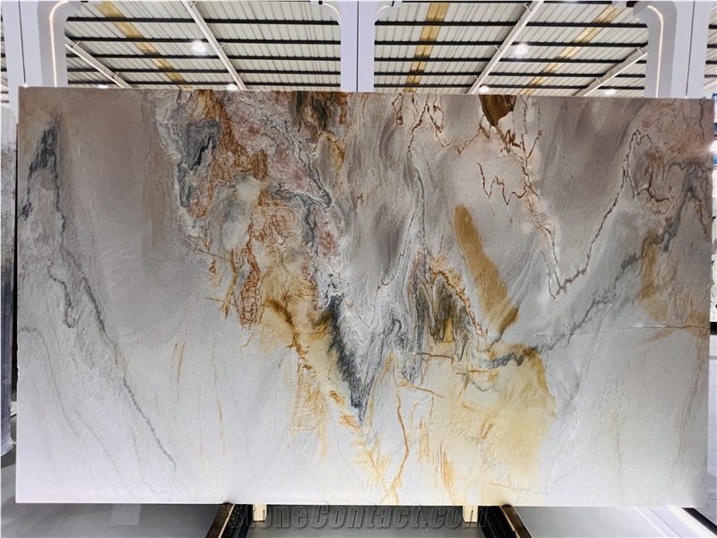 Macaubas Fantasy Gold Quartzite Slabs