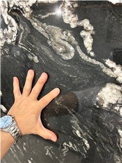 Bianco Black Granite Slabs