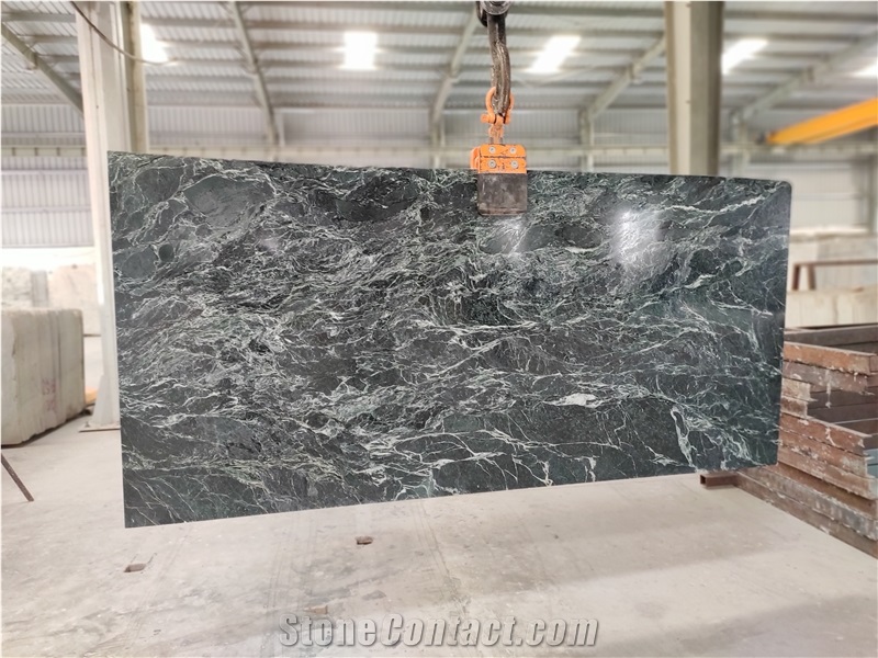 Mystic Green Marble Slabs