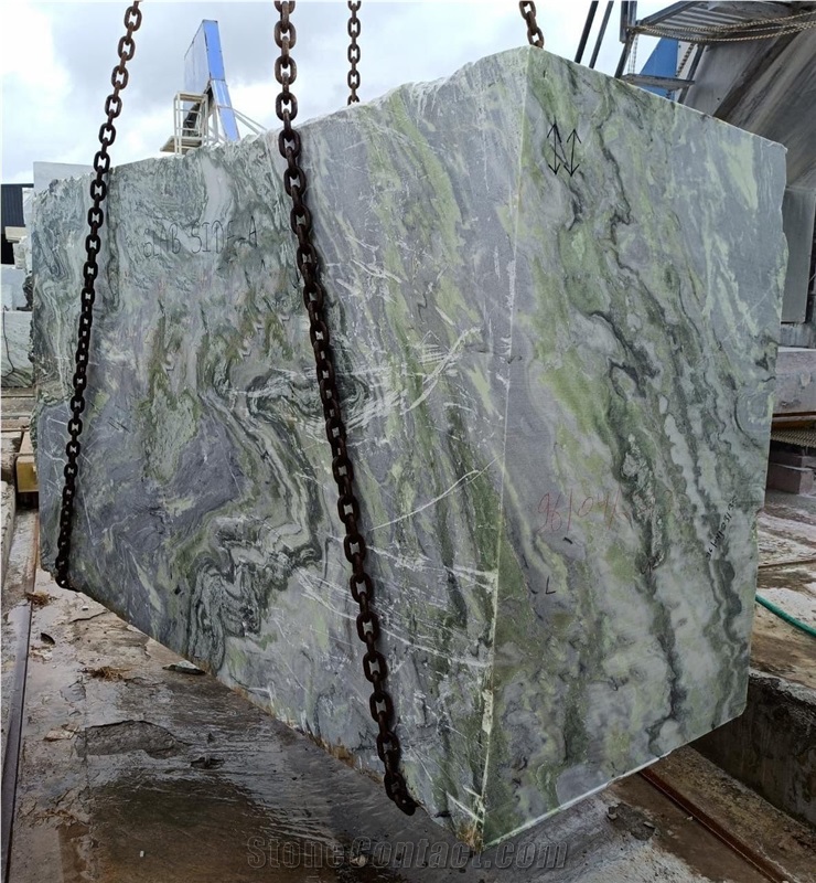 Parrot Green Himalayan Marble Blocks