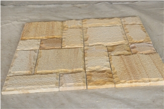 Teakwood Sandstone Split Wall Tiles