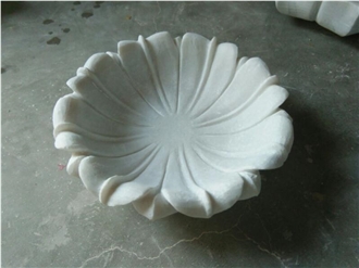 White Marble Flower Floaters Plates, Home Decor Products