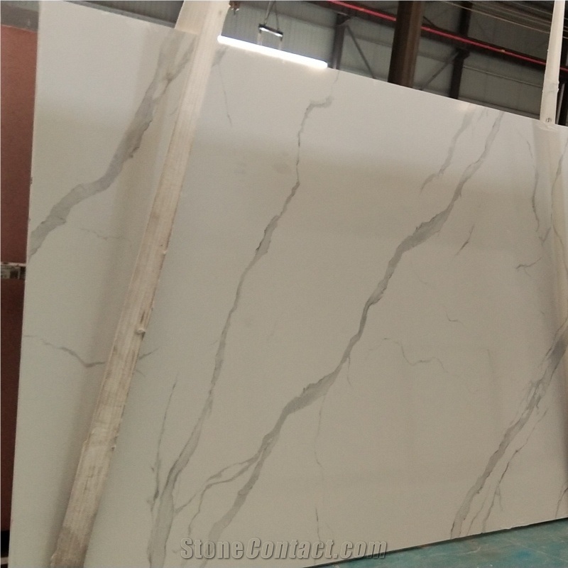 Calacatta 3D Print Surface Artificial Stone Slabs