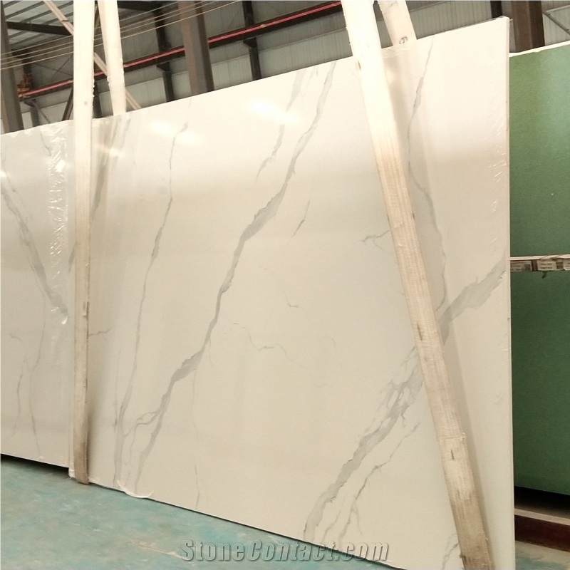 Calacatta 3D Print Surface Artificial Stone Slabs