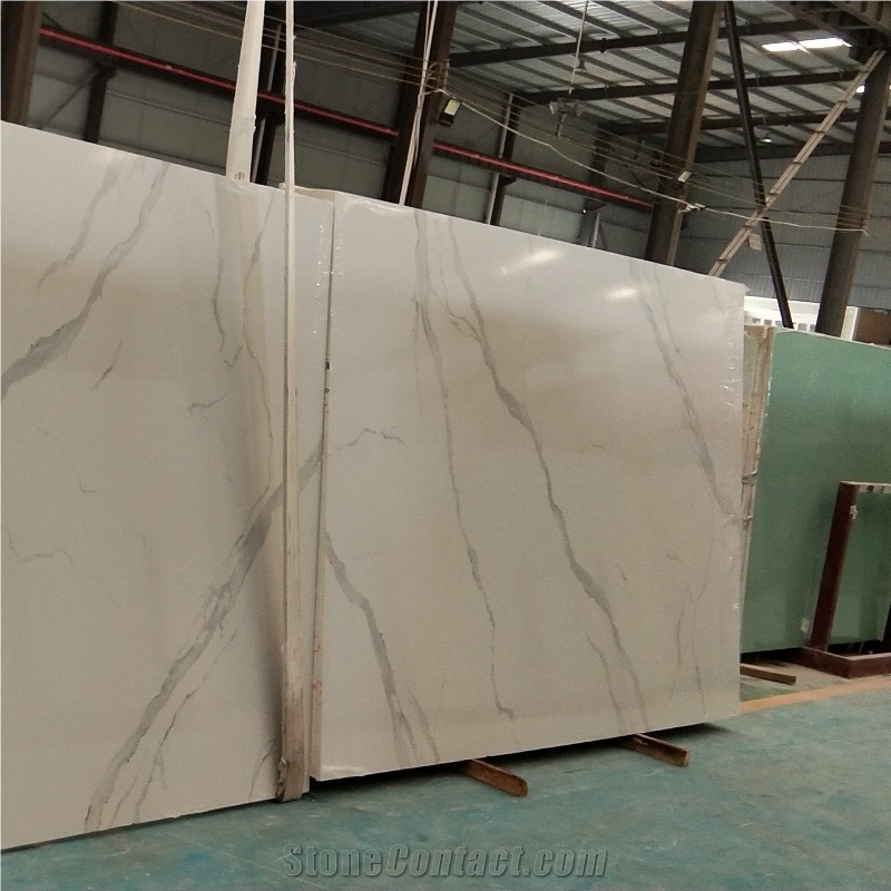 Calacatta 3D Print Surface Artificial Stone Slabs