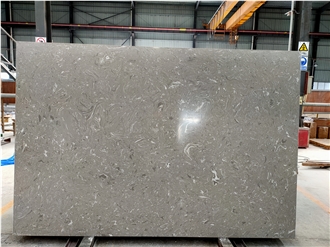 Gray Engineered Stone Slabs For Wall Floor
