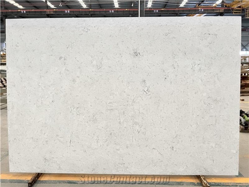White Engineered Stone Slabs