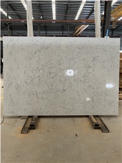 White Engineered Stone Slabs FTY5065