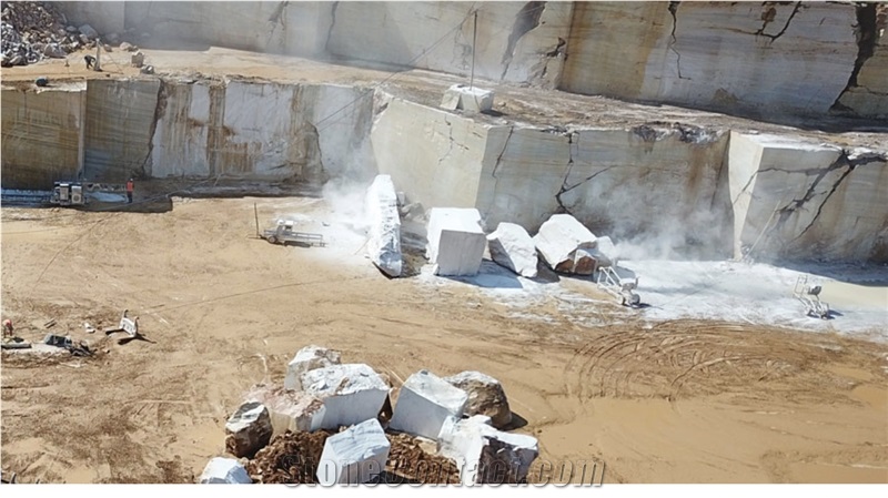 Skyline White Marble- Blue Mist Marble Quarry