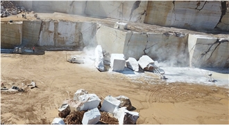 Skyline White Marble- Blue Mist Marble Quarry