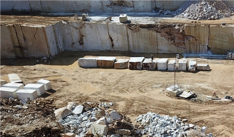 Skyline White Marble- Blue Mist Marble Quarry
