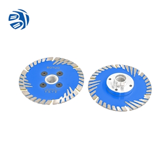 Protective Teeth Turbo Diamond Saw Blade Cutting Stone Slab