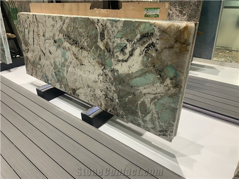 Brazil Amazonas Green Granite Slabs For Wall Panel