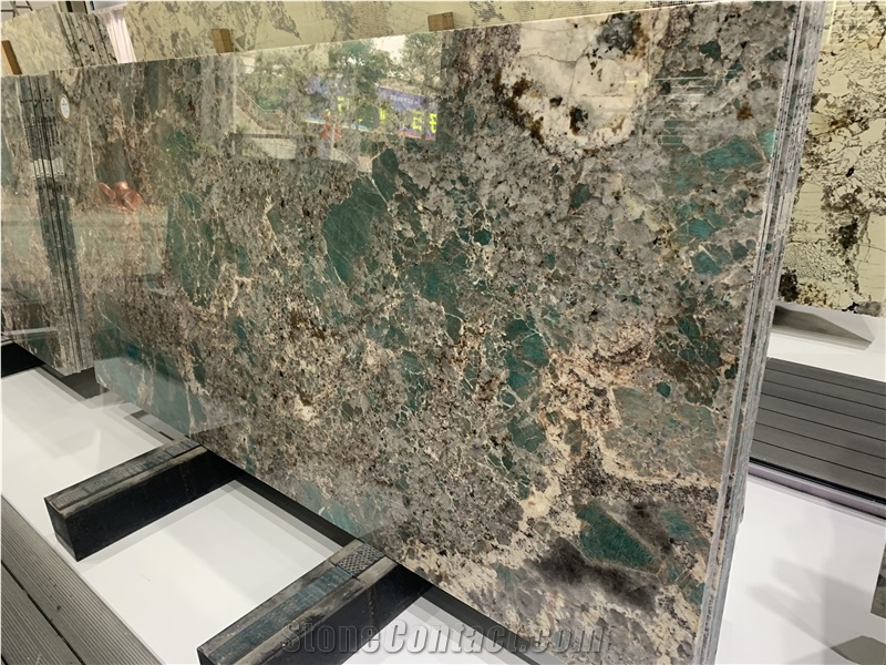 Brazil Amazonas Green Granite Slabs For Wall Panel