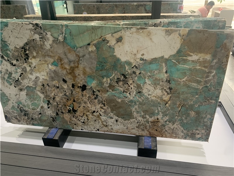 Extroic Stone Green Amazonita Granite Wall Tiles