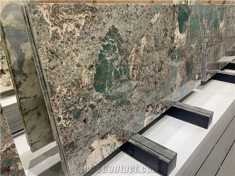 Extroic Stone Green Amazonita Granite Wall Tiles