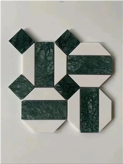 Green Marble Mosaic Tiles For Bathroom Backsplash