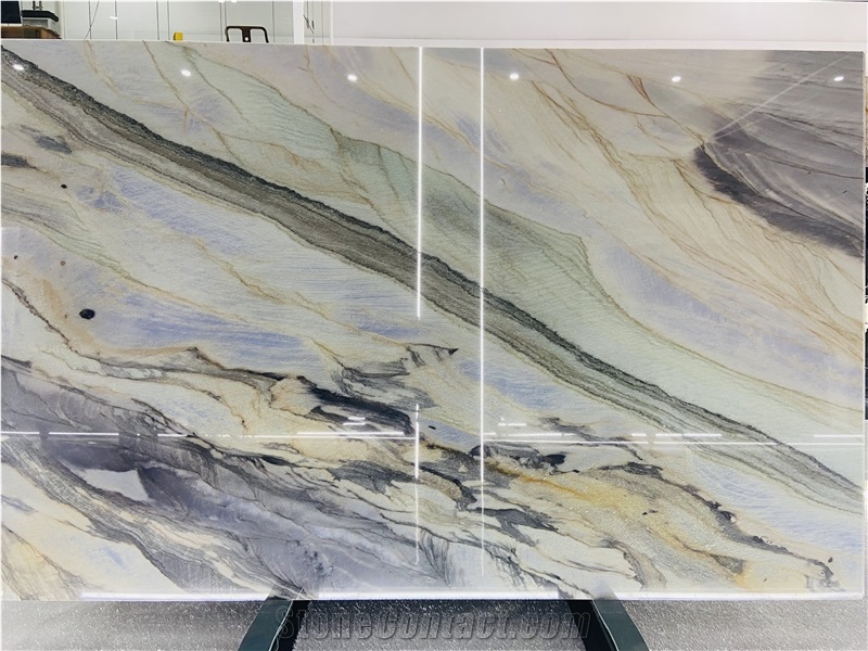 Admiral Blue Quartzite Slabs