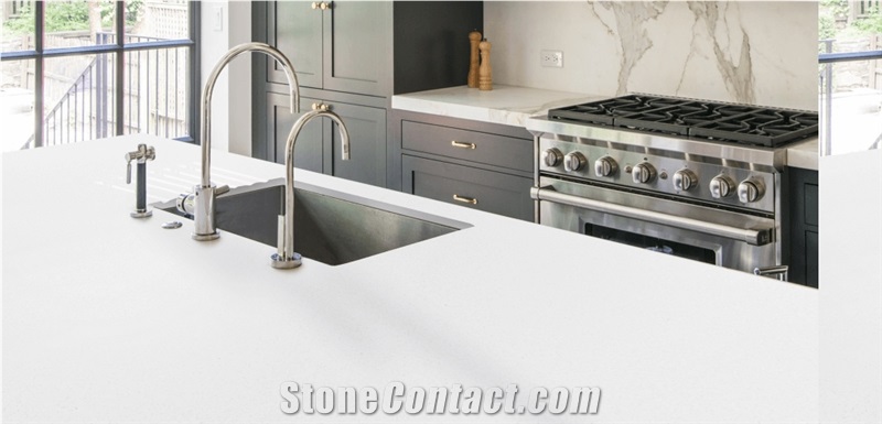 Grado Quartz Surfaces Lucca GR - 101 Quartz Slabs