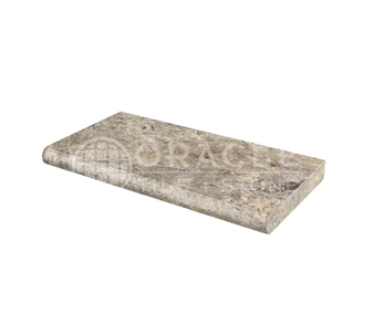 Silver Travertine 16" X 24" Tumbled Pool-Coping
