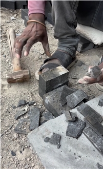 Black Basalt Stone Cobblestone