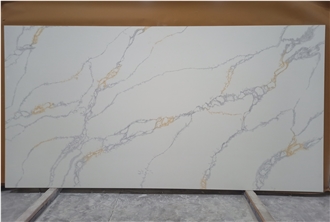 Calacatta River Gold Quartz Slabs