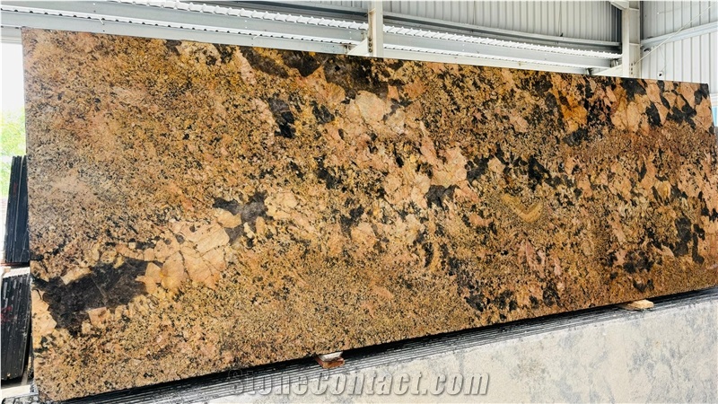 New Alaska Gold Granite  Slabs