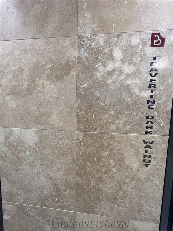 Dark Walnut Travertine Tiles