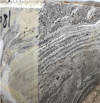 Silver Avanos Travertine Blocks