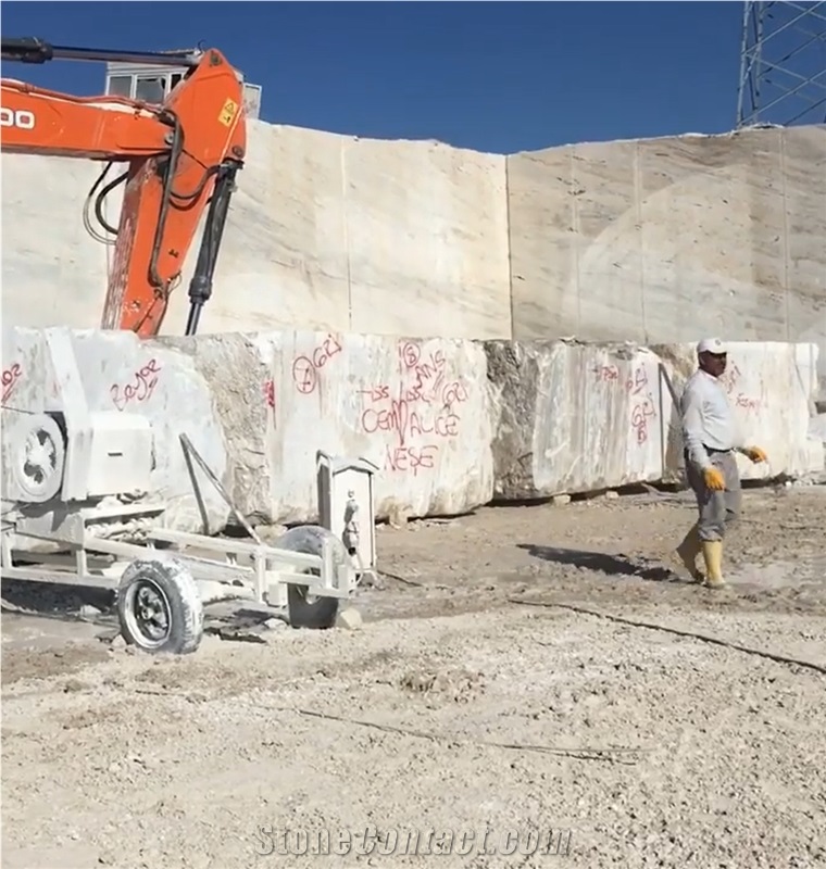 Silver Avanos Travertine Quarry