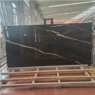 Artificial Black Large Format Sintered Stone Slabs