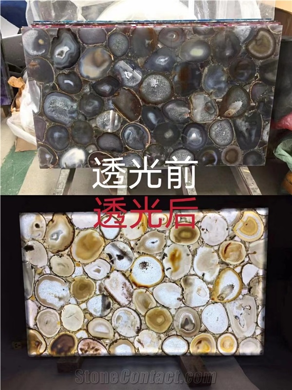 Uruguay Backlit Semiprecious Stone Tiles