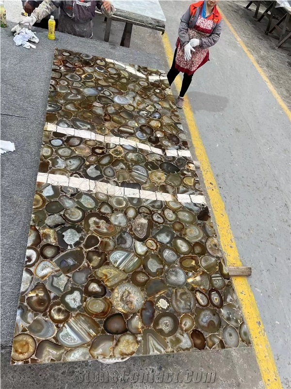 Uruguay Backlit Semiprecious Stone Tiles
