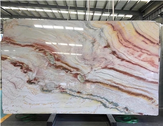 Pink Impression Quartzite  Slabs Polished Wall Cladding