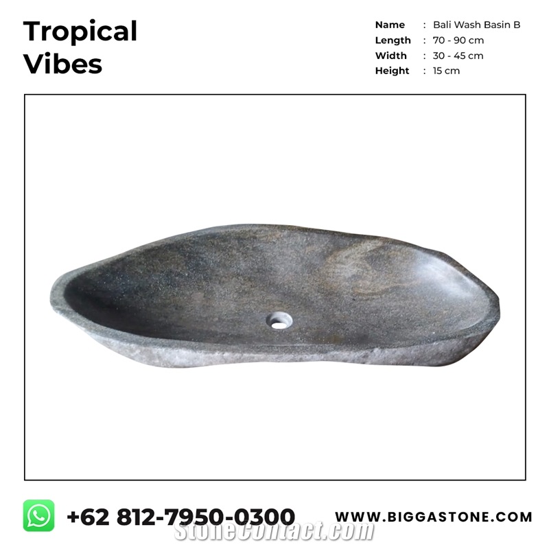 Riverstone Vessel Sink