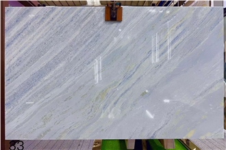 Crystal Blue Marble Slabs