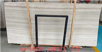 White Wooden Marble Slabs