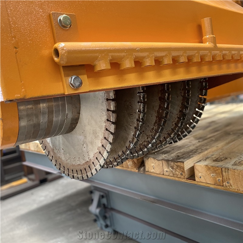 Multi Blade Stone Cutting Machine For Marble Granite