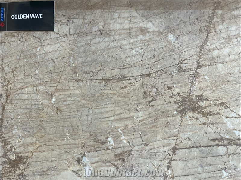 Golden Wave Marble Slabs - Polished