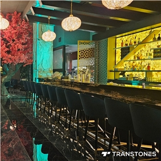 Translucent Yellow Alabaster Restaurant 3D Wall Panels