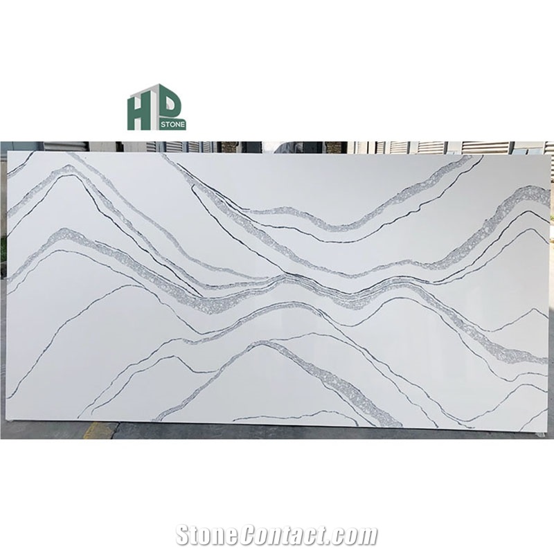 Calacata White Artificial Quartz Stone Slabs