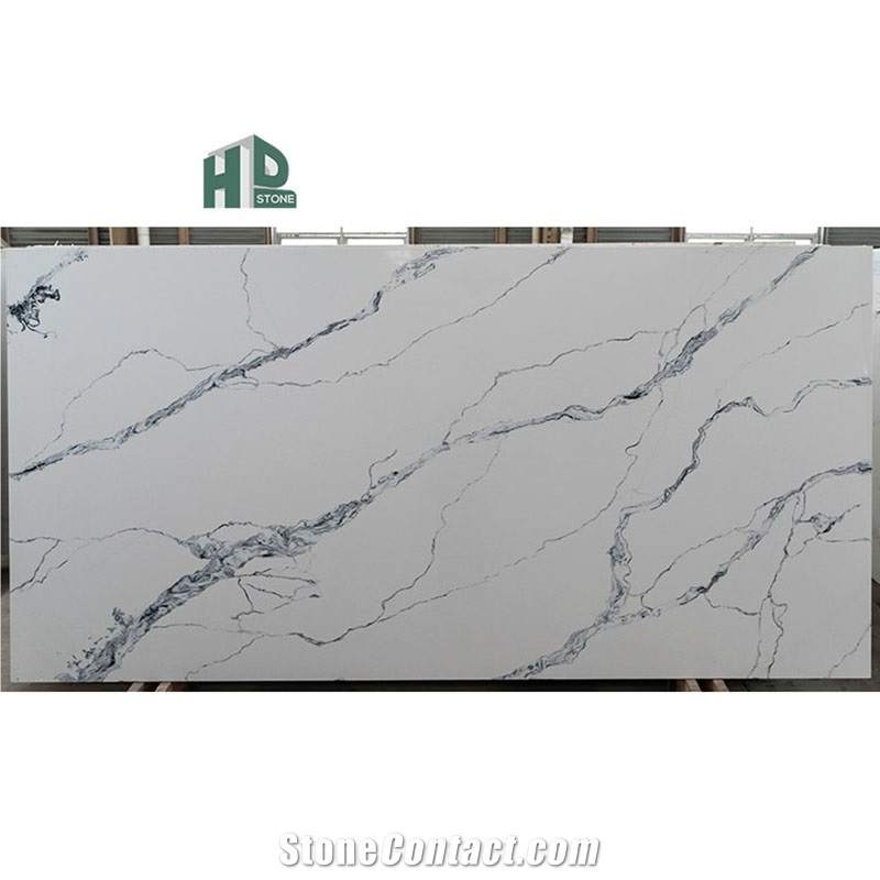 Calacata White Artificial Quartz Stone Slabs