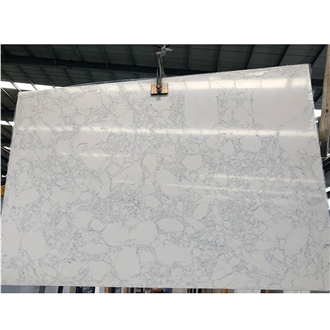 White Arabescato Slabs Artificial Quartz Slabs