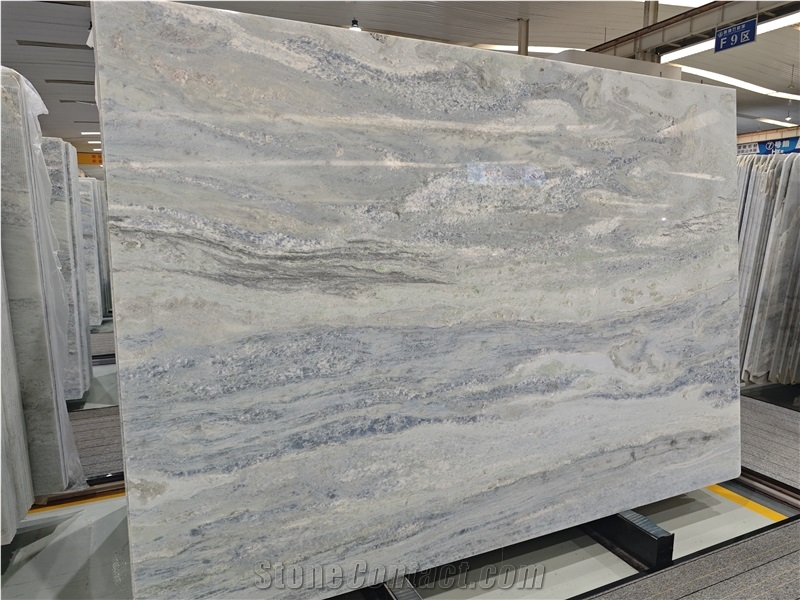 Dream Blue Sky White Marble Tiles & Slabs For Wall