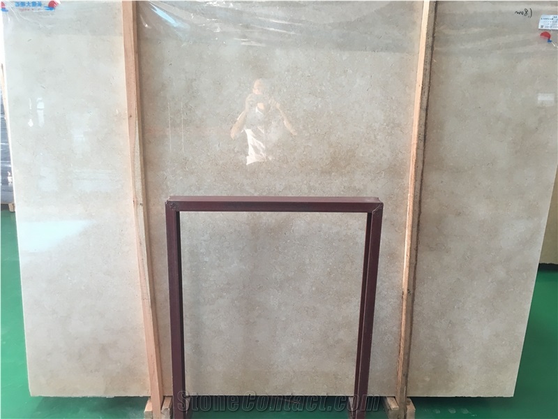 Egyptian Beige Galala Medium Cream Marble Slabs